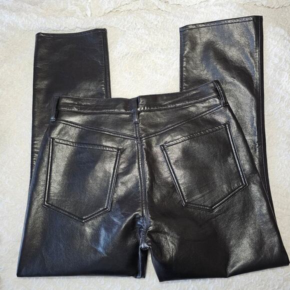 AGOLDE Recycled Leather Riley Long in Detox sz 30 - Picture 7 of 11